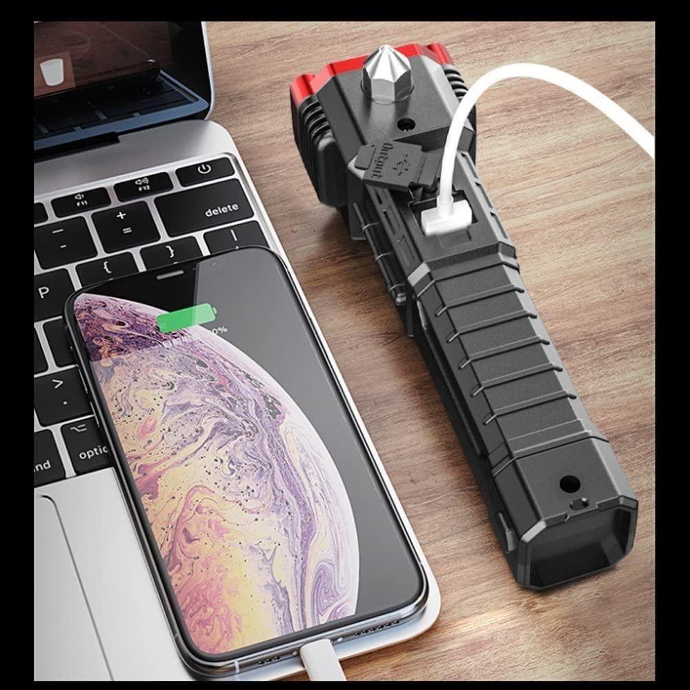 Multifunctional Portable Hammer LED Flashlight
