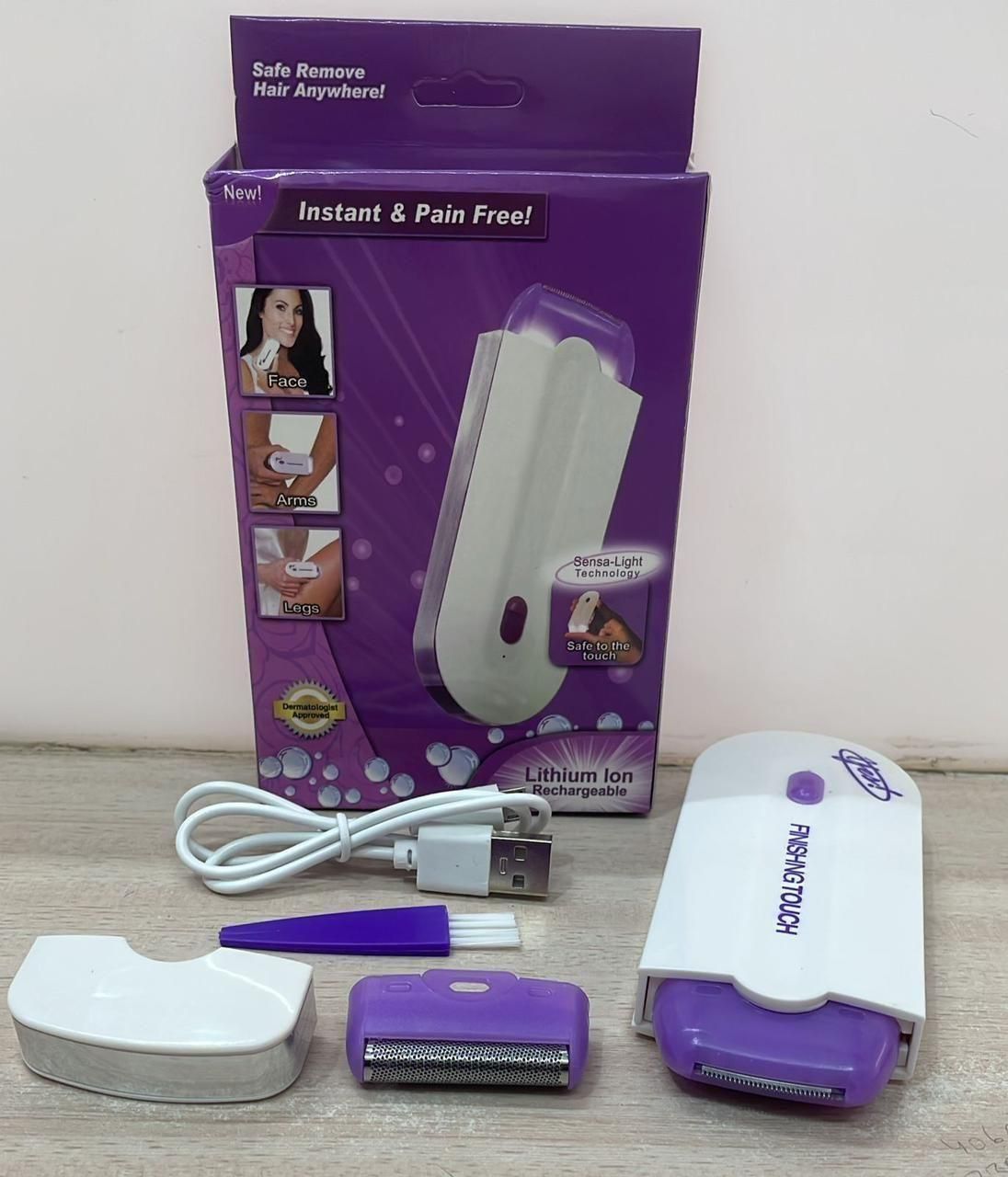 Rechargeable Instant Painless Facial & Body Hair Remover Trimmer