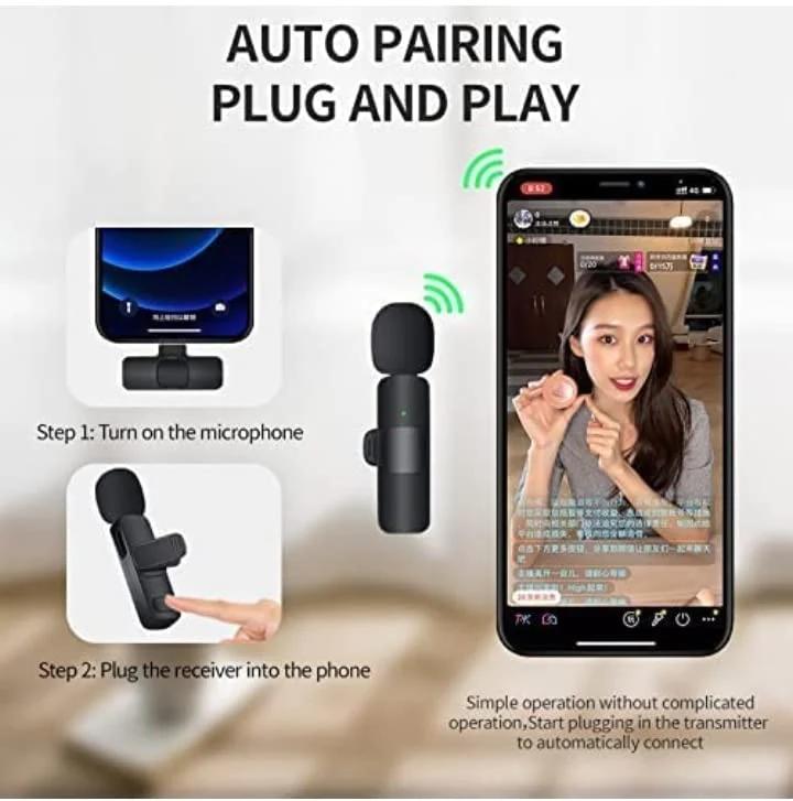 Wireless Lavalier Microphone audio recorder